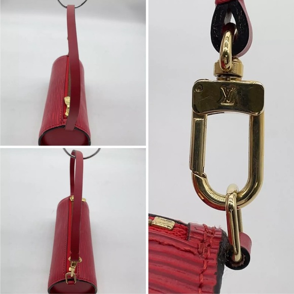 Auth Louis Vuitton Epi Suoufflot Red With Pouch - Picture 5 of 11